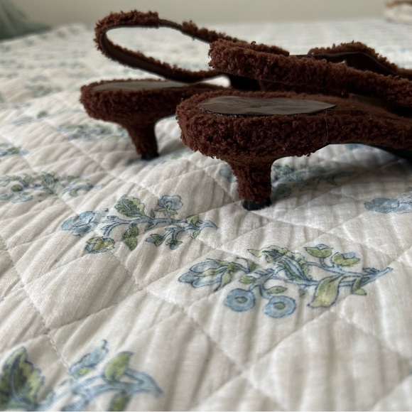 Jeffrey Campbell Persona T Teddy Brown Kitten Heels Sz 8 - Picture 6 of 11